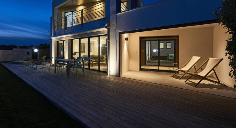 Coulissants en aluminium de la marque Jeanneau Menuisier Créateur à Ménesplet